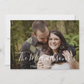 Foto van een nieuw jaar feestdagenkaart (Voorkant)