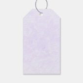 Foto van een  Paarse Lente Crocus Birthday Cadeaulabel (Achterkant)