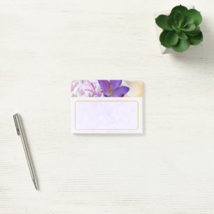 Foto van een Paarse Lente Crocus Post-it® Notes