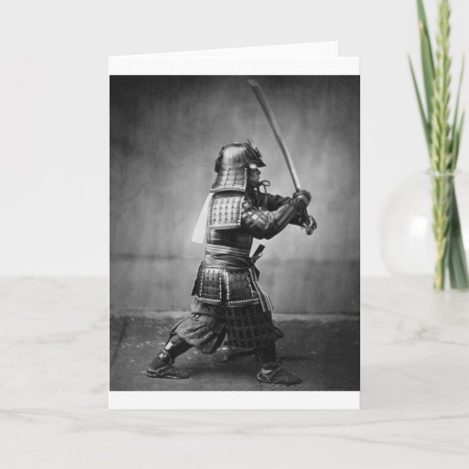 Foto van een Samurai C. 1860 Kaart (Voorkant)