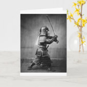 Foto van een Samurai C. 1860 Kaart (Gele Bloem)
