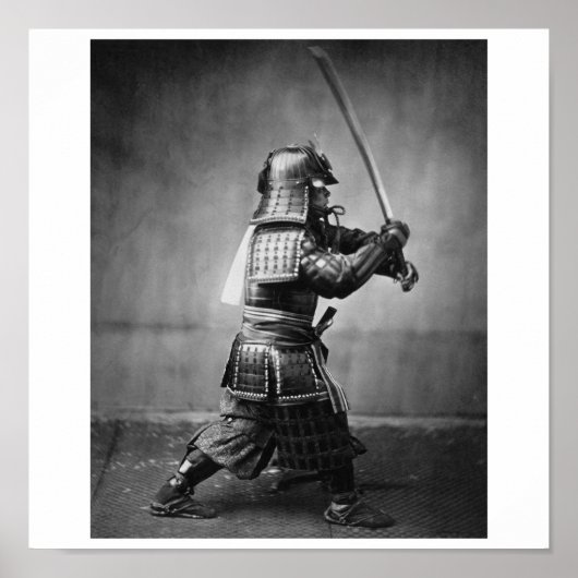 Foto van een Samurai C. 1860 Poster (Voorkant)
