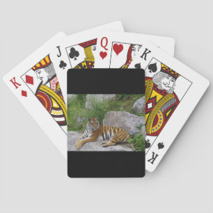 Foto van een Siberische tijger Pokerkaarten