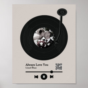 Foto van eerste dansmuziekcode poster