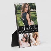 Foto van Elegant Black Afstuderen Fotoplaat (Zijkant)