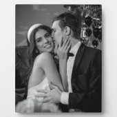 Foto van Elegant Black and White Wedding Fotoplaat (Voorkant)