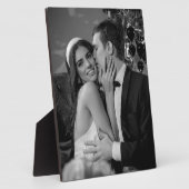 Foto van Elegant Black and White Wedding Fotoplaat (Zijkant)