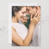 Foto van Elegant Black Floral Wedding Kaart (Achterkant)