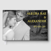 Foto van Elegant Black Wedding Gastenboek (Voorkant)