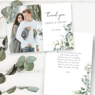 Foto van Elegant Eucalyptus Greenery Bedankkaart