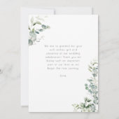 Foto van Elegant Eucalyptus Greenery Bedankkaart (Achterkant)