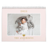 Foto van Elegant Gold Heart Kalender (Hoes)