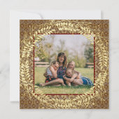 Foto van Elegant Gold Pattern Feestdagenkaart (Voorkant)