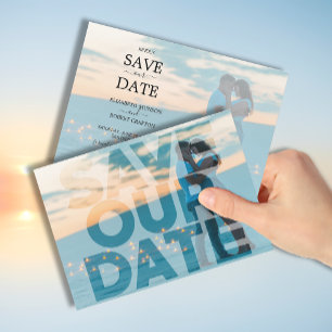 Foto van Elegant Modern Wedding Save The Date