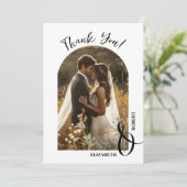 Foto van Elegant Wedding Bedankkaart (Staand voorkant)