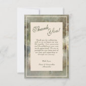 Foto van Elegant Wedding Bedankkaart (Achterkant)