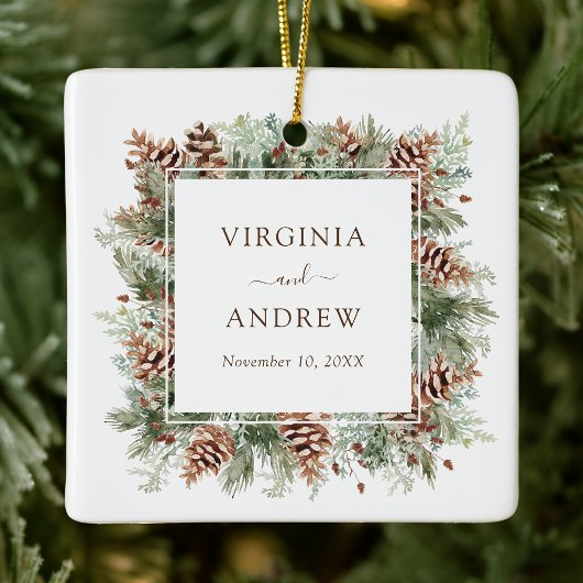 Foto van Elegant Wedding Keramisch Ornament