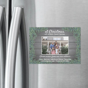 Foto van elke tekstvakantie die aankondigingsmagne