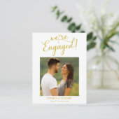 Foto van Engaged Verloving Briefkaart (Staand voorkant)