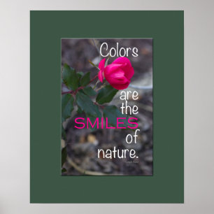 Foto van enkele draaiende roze roze roze roze poster
