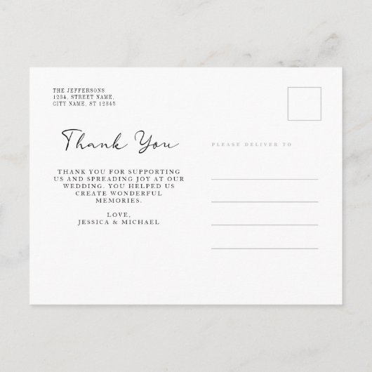 Foto van Eucalyptus Dusty Blue Weddenschap Harteli Briefkaart (Achterkant)