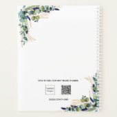 Foto van Eucalyptus greenery gold modern 2022 Planner (Achterkant)