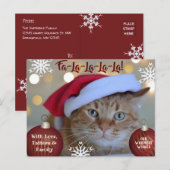 Foto van Fa-La-La-La-La Pets Holiday Briefkaart (Voorkant / Achterkant)