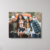 Foto van Family Script Canvas Afdruk (Voorkant)