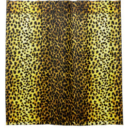 Foto van Faux Leopard Fur Print Wallpaper Douchegordijn