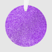 Foto van Faux Paars Glitter Ornament (voorkant)
