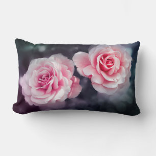 Foto van Feminine Pink Roses Floral Kussen