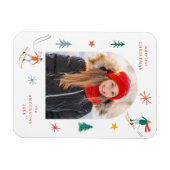 Foto van Festive Skiers Magneet (Horizontaal)