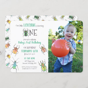Foto van First Birthday Love Bugs Kaart