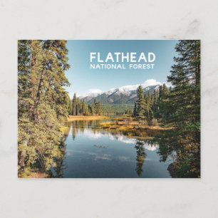Foto van Flathead National Forest Montana Lake Briefkaart