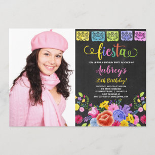 Foto van Floral fiesta verjaardagsfeest Kaart