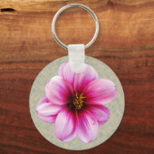 Foto van Flower Pink Dahlia Sleutelhanger (Voorkant)