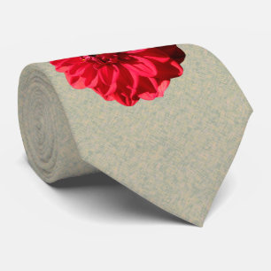 Foto van Flower Red Dahlia Stropdas