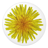 Foto van Flower Yellow Dandelion Keramische Knop (Voorkant)