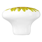 Foto van Flower Yellow Dandelion Keramische Knop (Zijkant)