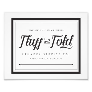 Foto van Fluff and Fold Laundry Afdruk