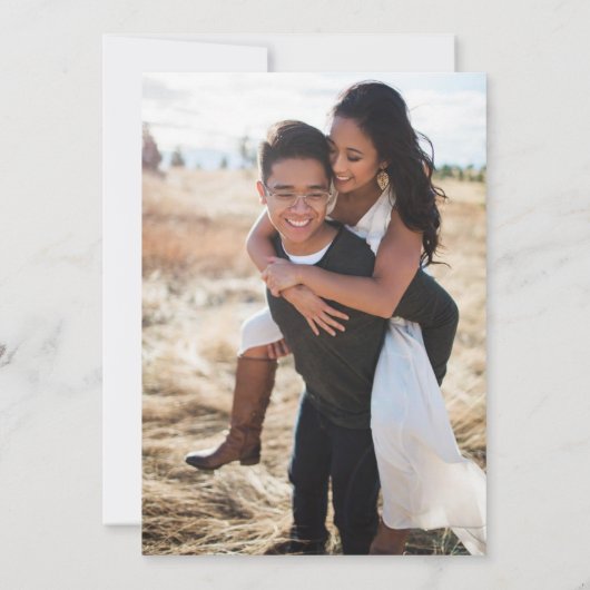 Foto van Forest Vibes Save The Date (Achterkant)