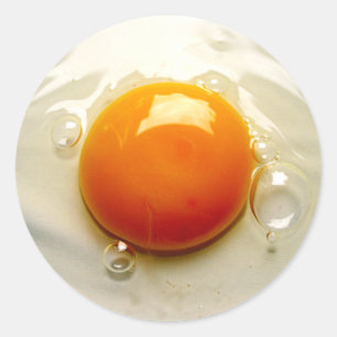 Foto van Fried Egg "Sunny side up" Ronde Sticker