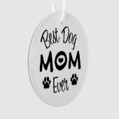 Foto van Fun Modern Best Dog Mam Ornament (voorkant)