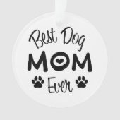 Foto van Fun Modern Best Dog Mam Ornament (voorkant)