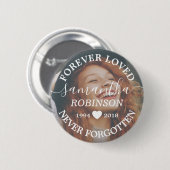 Foto van Funeral Memorial Vigil Ronde Button 5,7 Cm (Voorkant /achterkant)