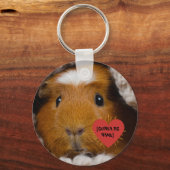 Foto van gepersonaliseerde cavia's sleutelhanger (Voorkant)