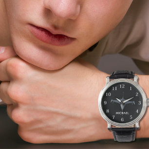 Foto van gevechtsvliegtuig met koele aangepaste pi horloge