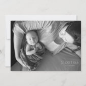 Foto van Ginger Jar Monogram baby Aankondiging (Achterkant)