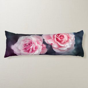 Foto van Girly Pink Roses Floral Lichaamskussen