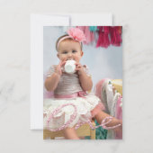 Foto van Glitter Roos Pink Kaart (Achterkant)